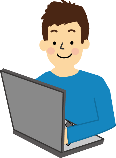結婚式のスピーチ原稿を作成する男性のイラスト